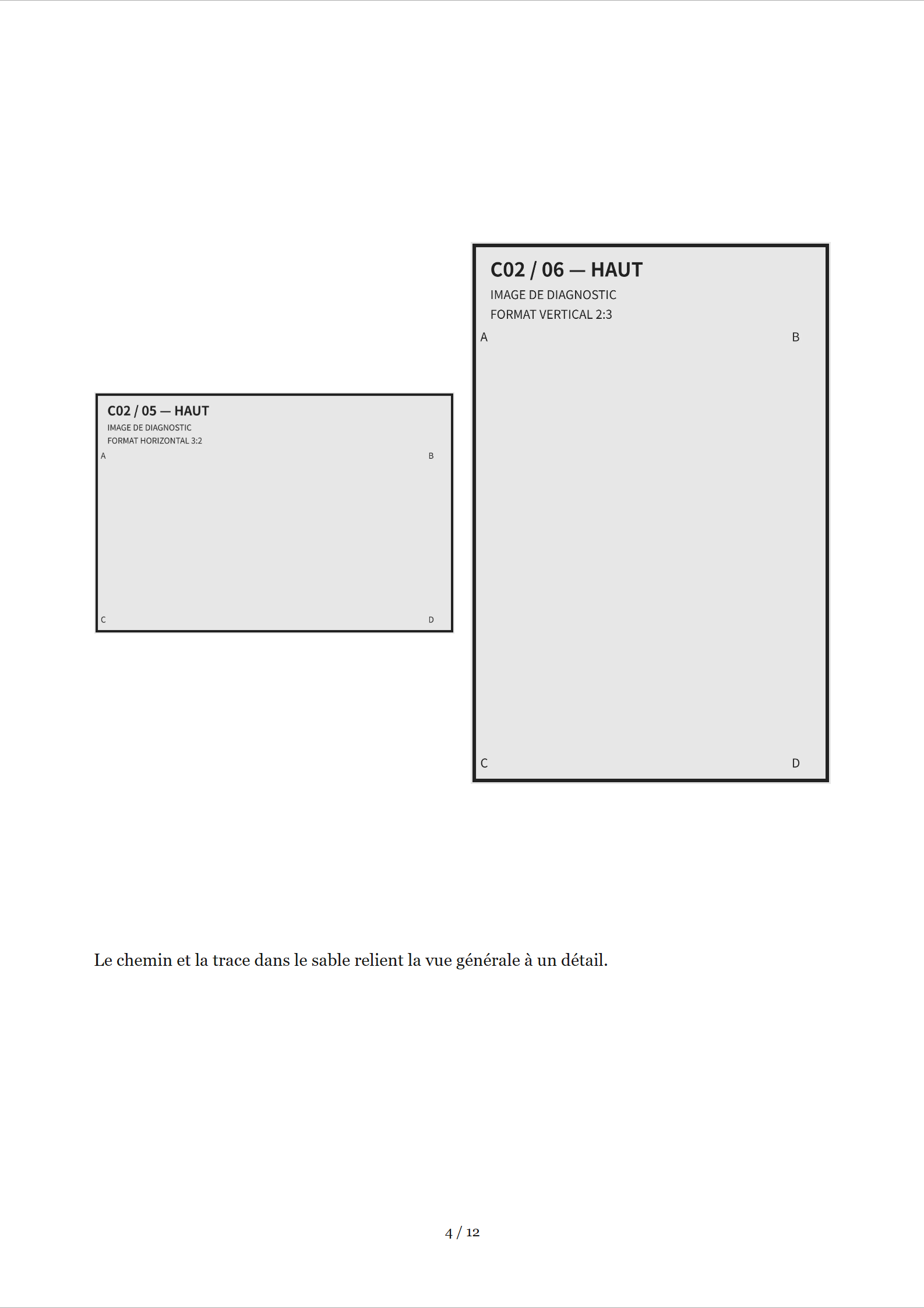 C02, page 4 sur 12 : rendu A4 avec 2 images de diagnostic